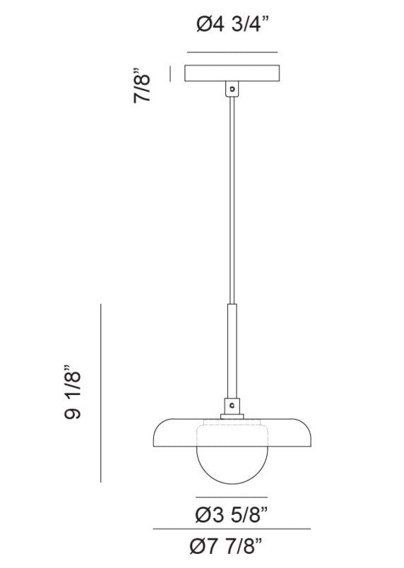 Suspension Creston 7 7/8''