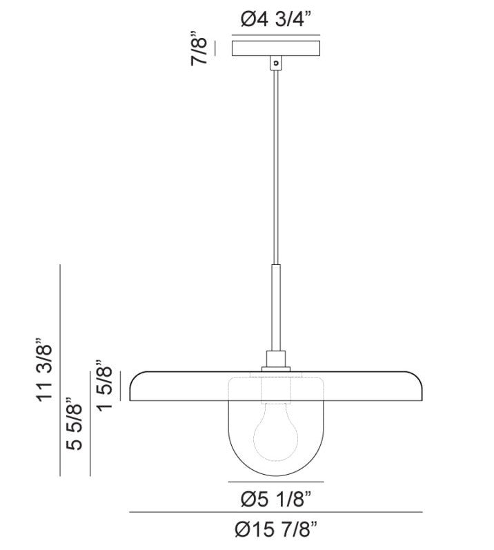 Suspension Creston 15 7/8''