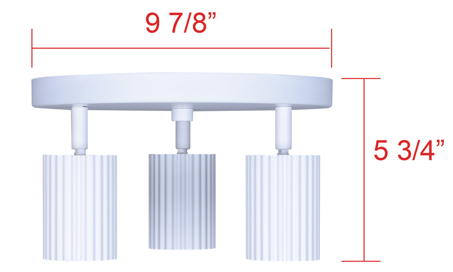 Lumière triple sur rail/ronde Rexton