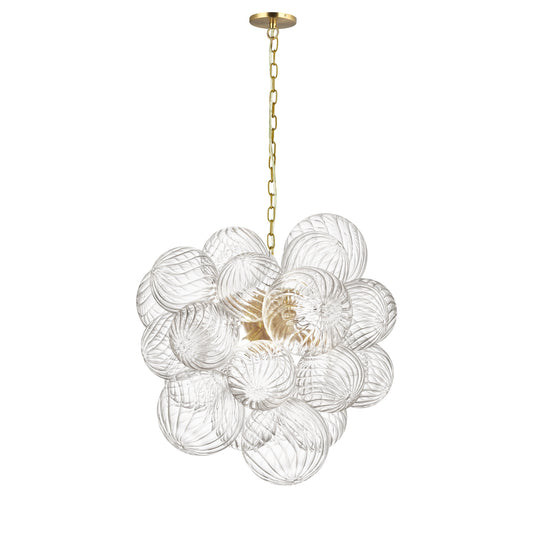 Suspension Charlize 6 lumières - Laiton vieilli