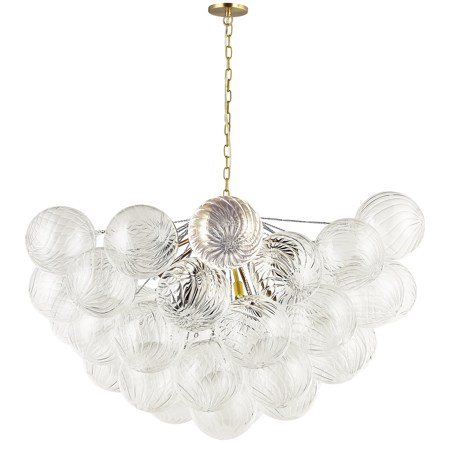 Chandelier Charlize 12 lumières - Laiton vieilli