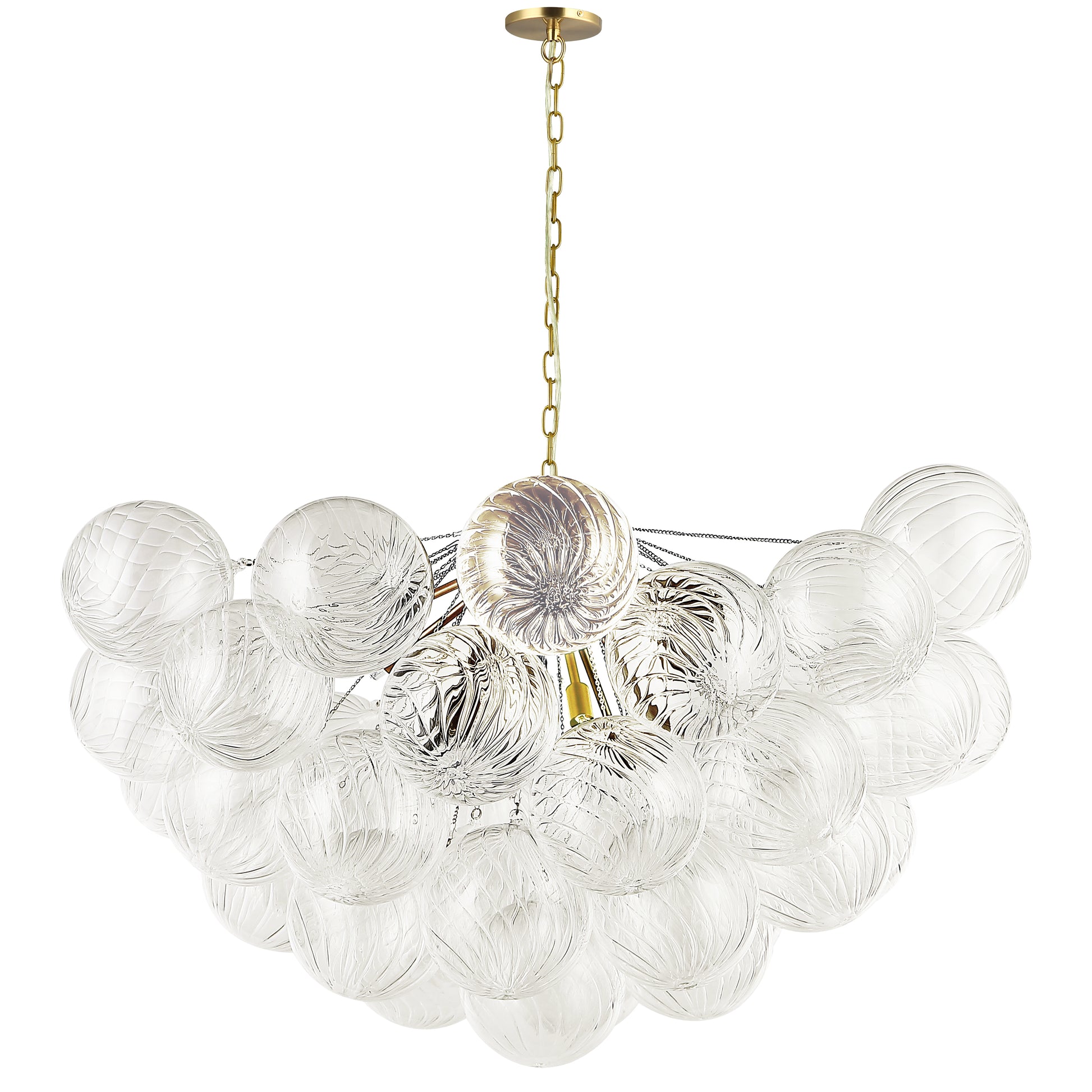 Chandelier Charlize 12 lumières - Laiton vieilli