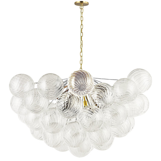 Chandelier Charlize 12 lumières - Laiton vieilli