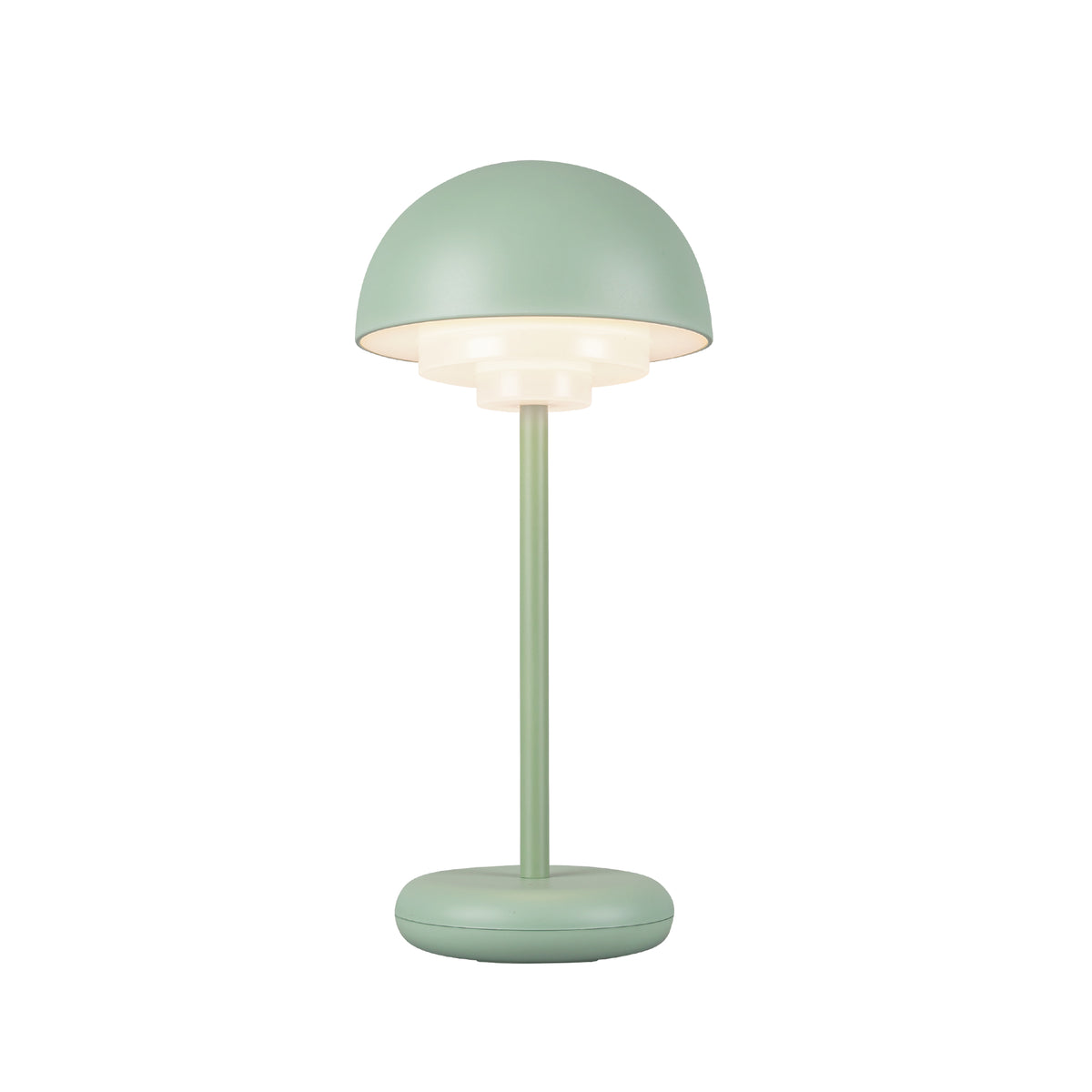 Lampe de table Hinata rechargeable 12 po — Vert sauge