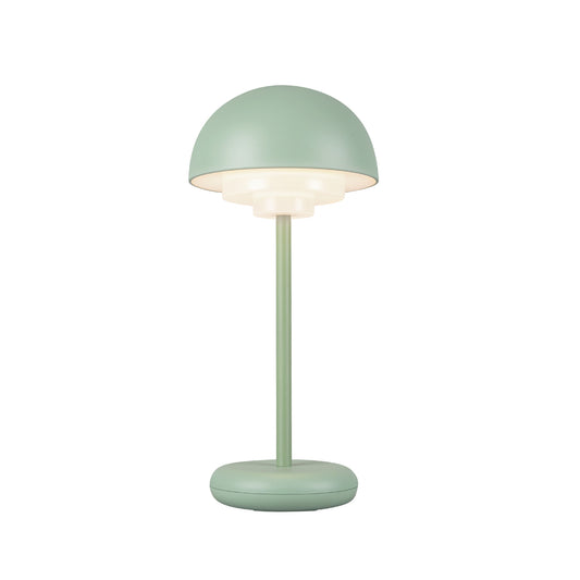 Lampe de table Hinata rechargeable 12 po — Vert sauge