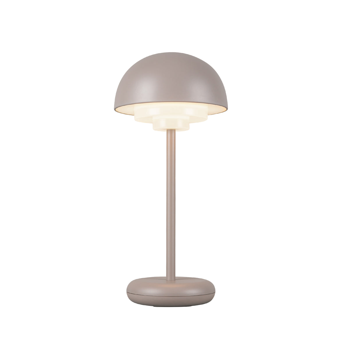 Lampe de table rechargeable — Gris pierre de lune
