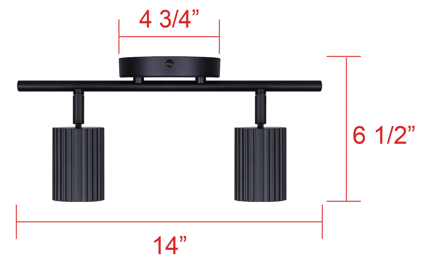 Lumière double sur rail Rexton