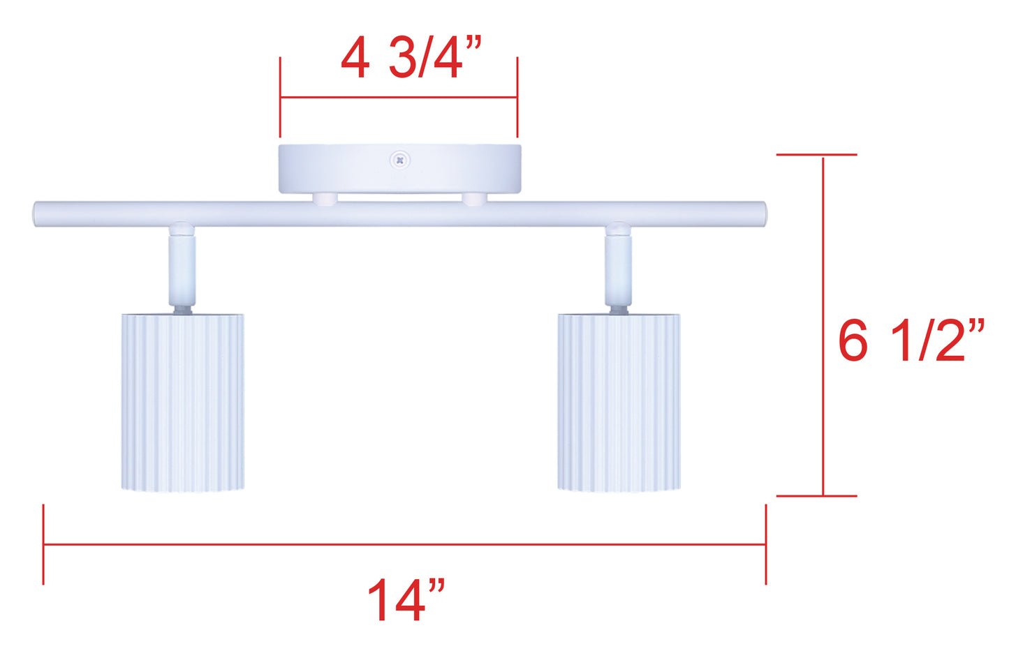 Lumière double sur rail Rexton