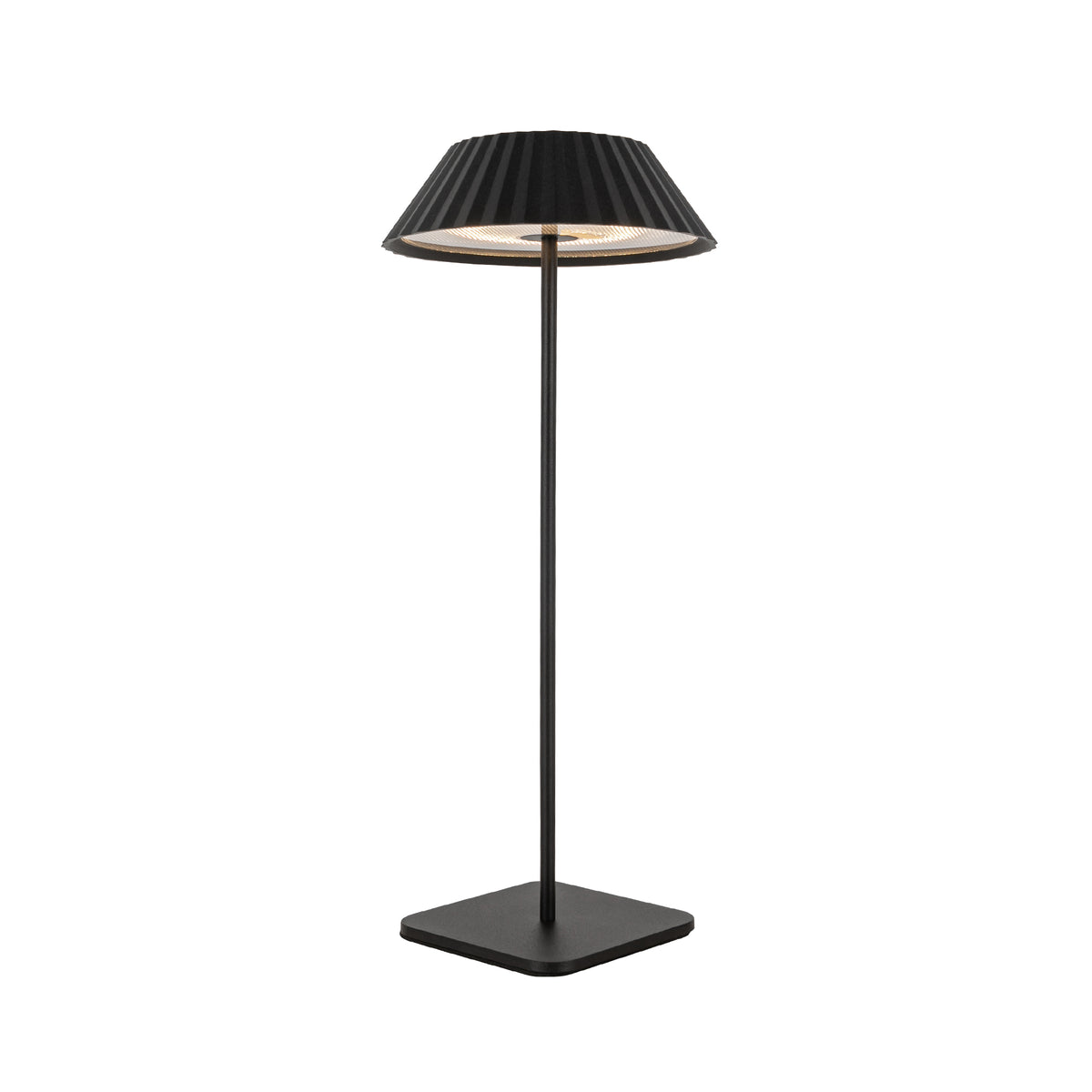 Lampe de table Pela rechargeable 14 po — Noir