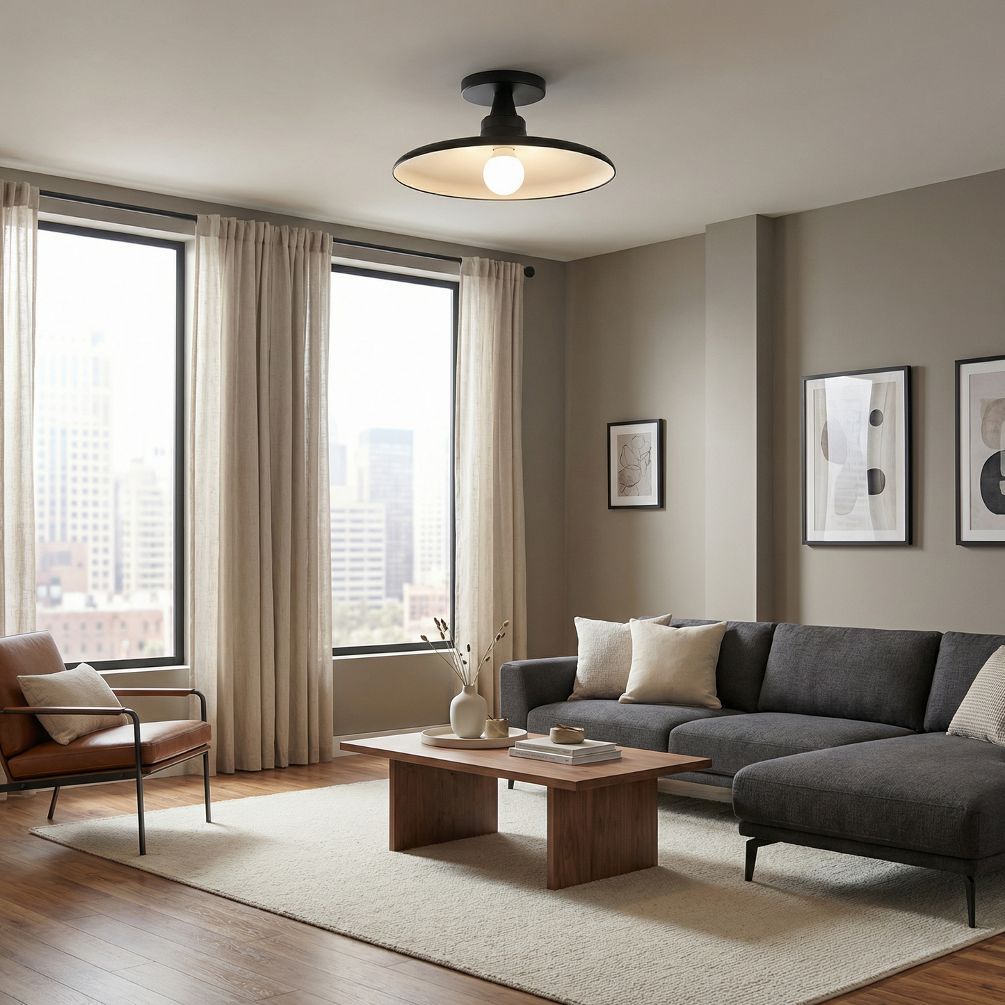 Semi-plafonnier Dainolite — QTN-121SF