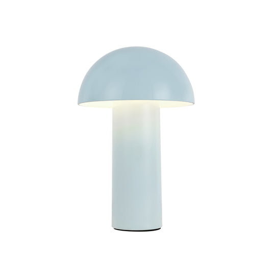 Lampe de table Setas rechargeable 10 po — Bleu ciel