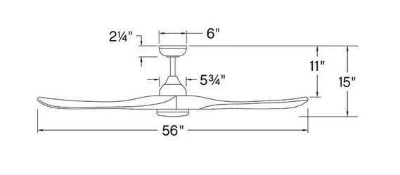 Ventilateur Swell illuminated 56''