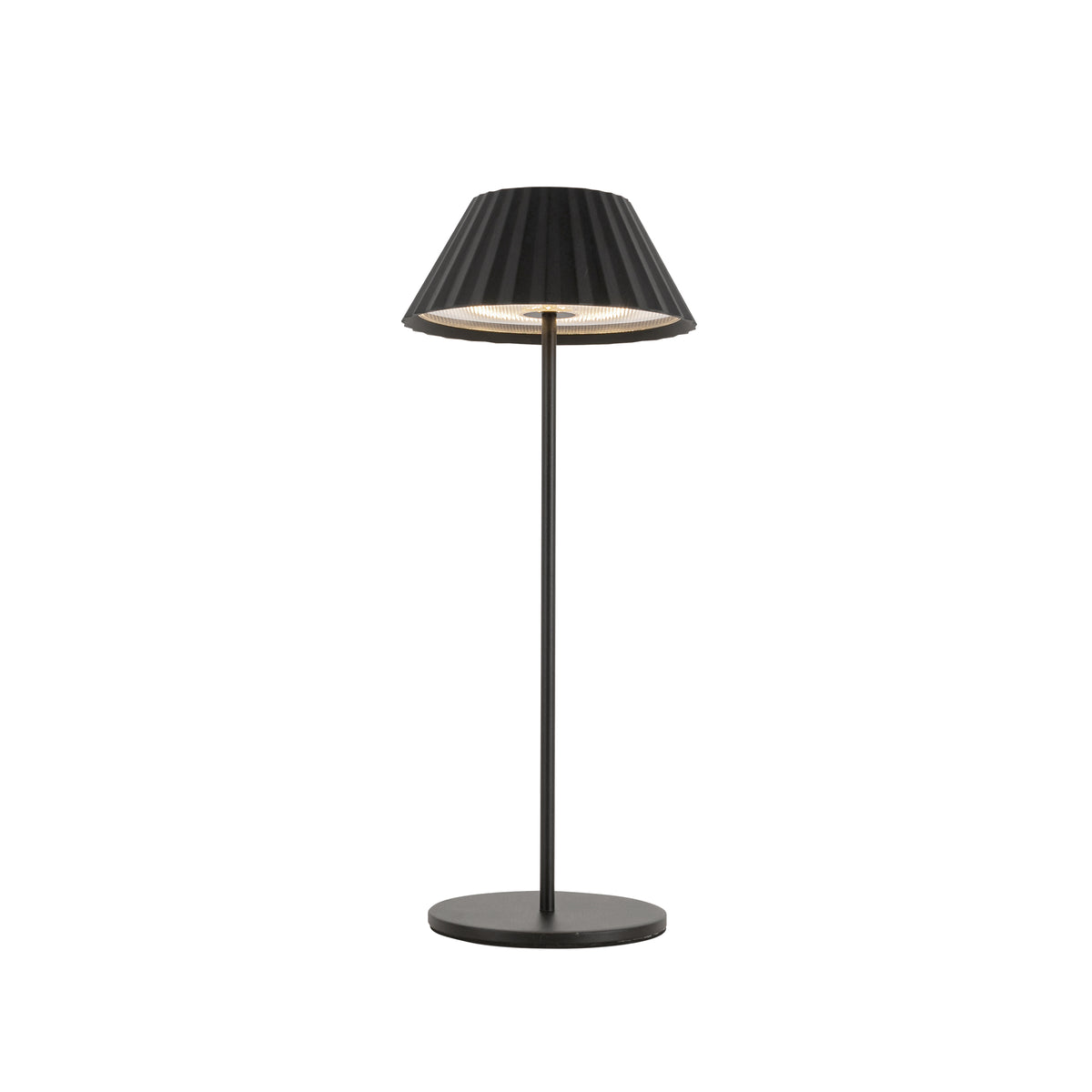 Lampe de table Zola rechargeable 14 po — Noir