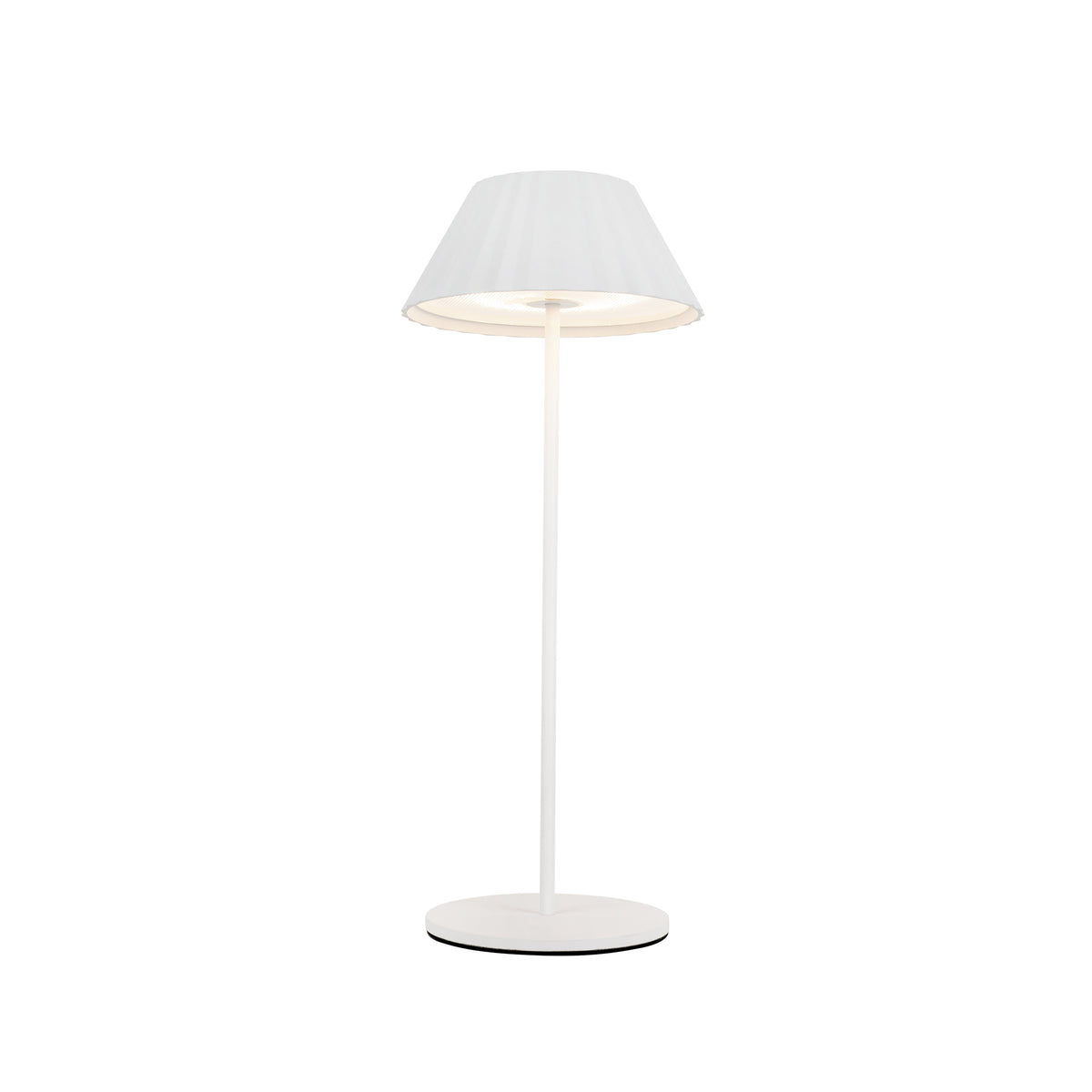Lampe de table rechargeable — Blanc