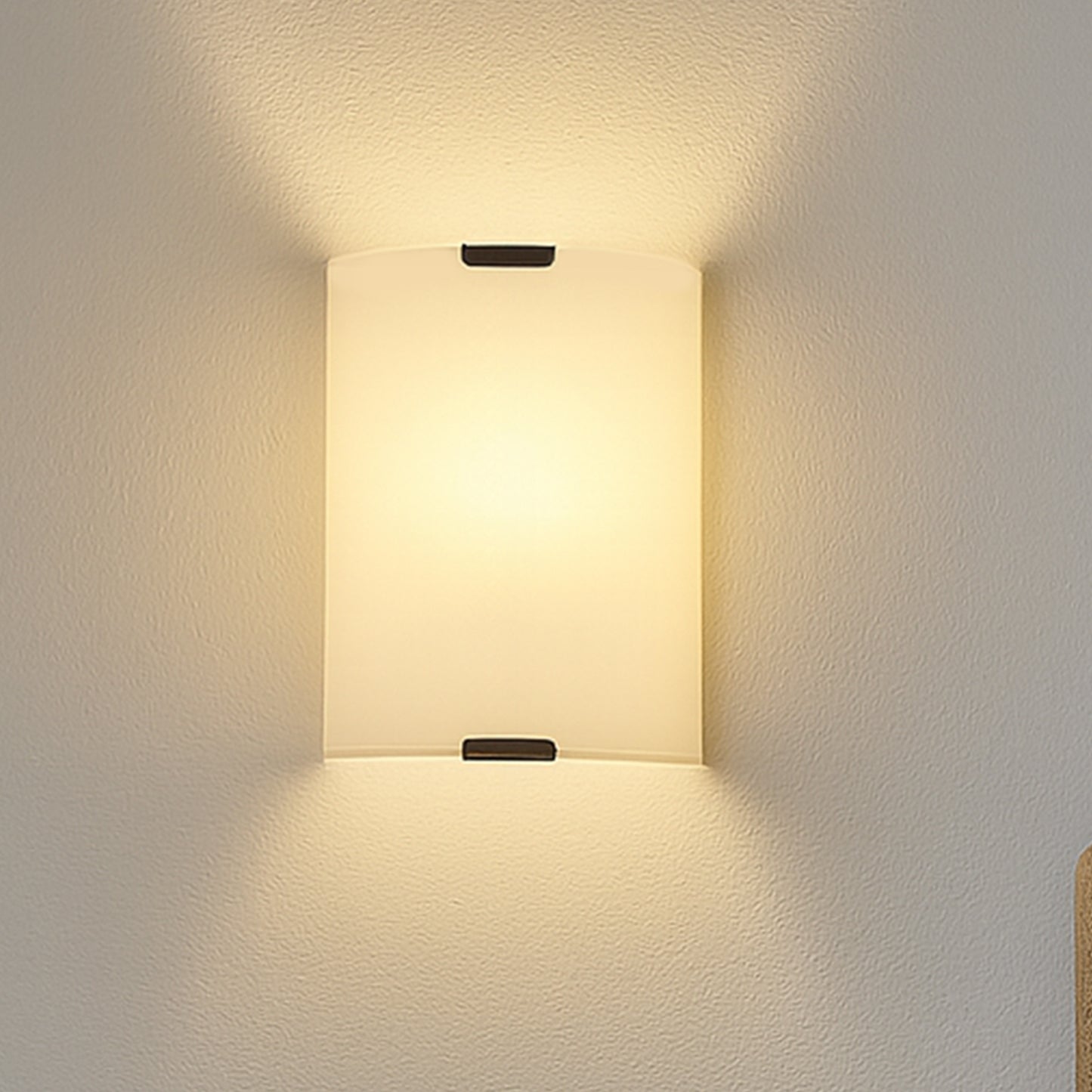 Luminaire Flat Opal Glass