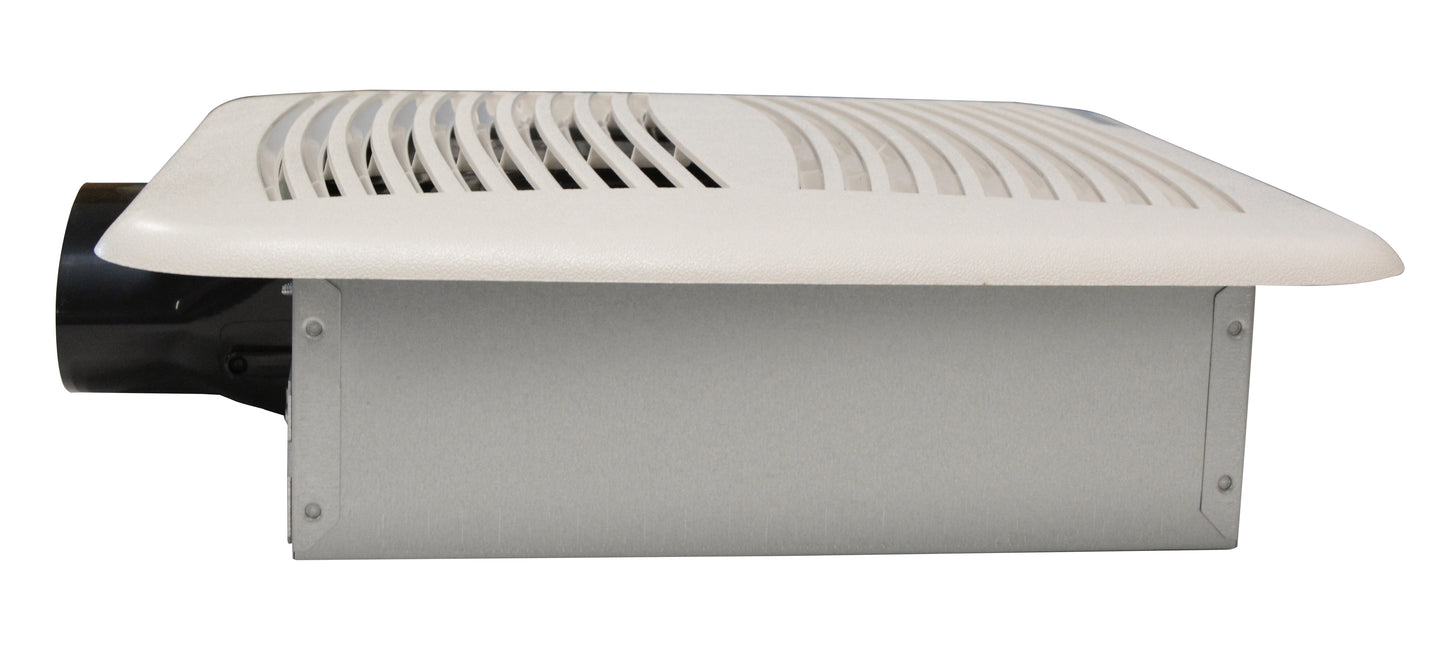 Luminaire 100 Cfm Slimline Ceiling Exhaust 2 Sone 10.25X10.25X3.75 With 4" Oval Discharge