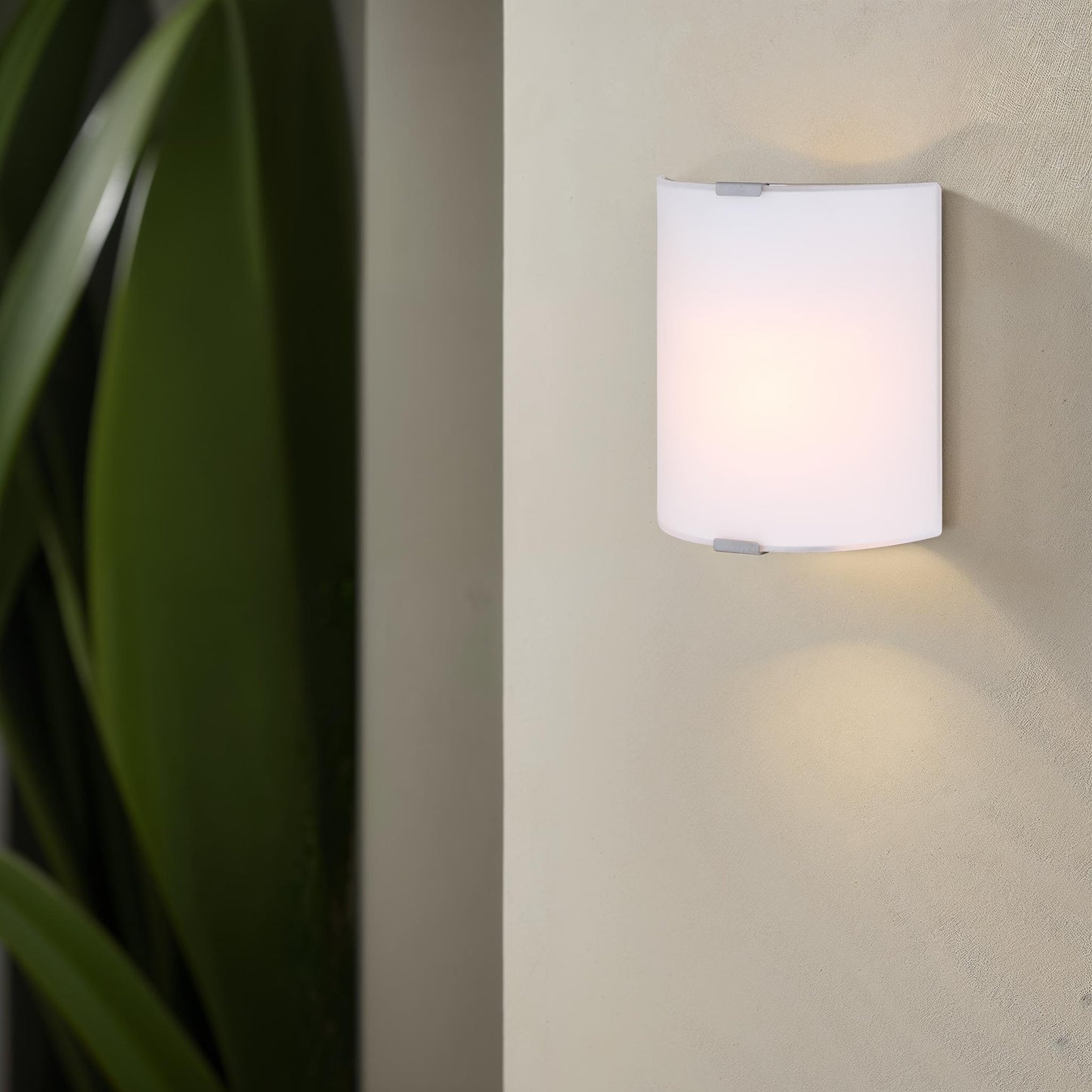 Luminaire Flat Opal Glass
