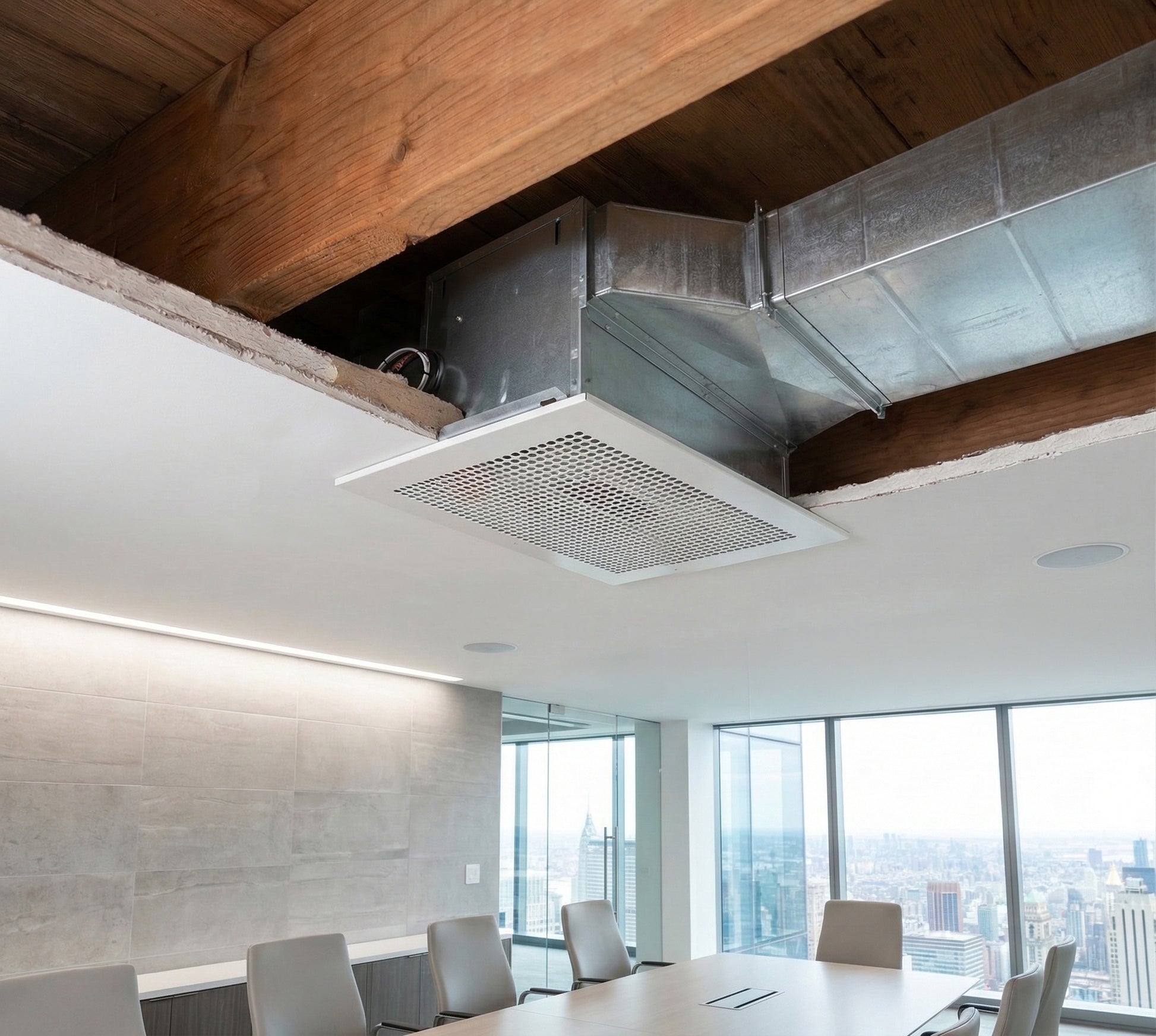 Luminaire Commercial Ceiling Box Exhaust Fan 700 Cfm With Ec Variable Speed Motor And Speed Control