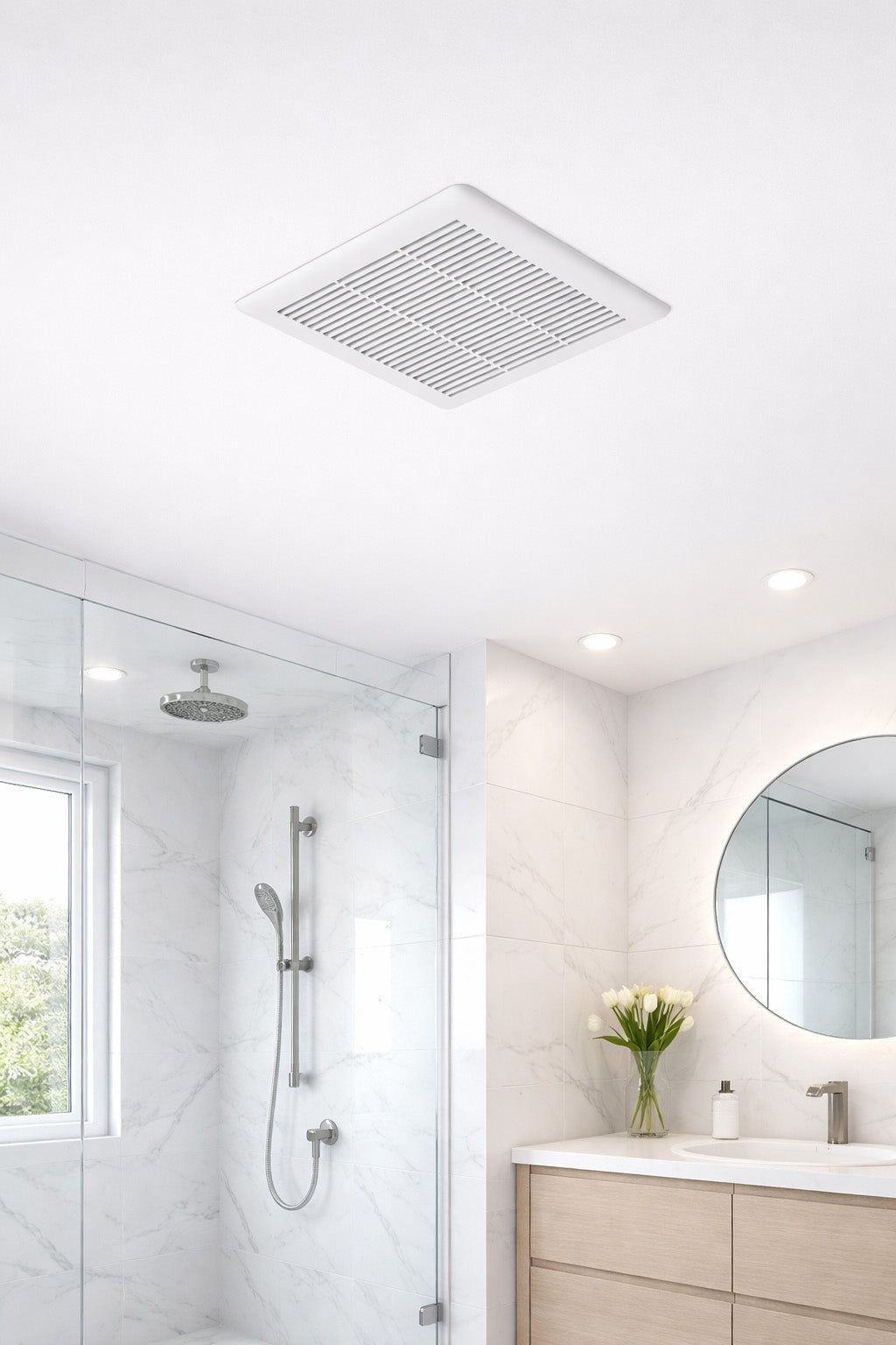 Luminaire 50 Cfm Compact Bath Fan 3.4 Sones